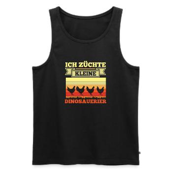 Hühner Hühnerbauer Bauer Landwirt Huhn - Männer Premium Bio Tank Top - Schwarz - Vorne - AI Model Male 178 light (178cm)