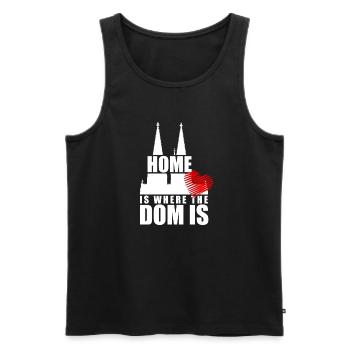 Cologne Home est là où le Dom est Cologne Carnaval Cologne - Débardeur bio Premium Homme - noir - Devant - Michal (187cm)