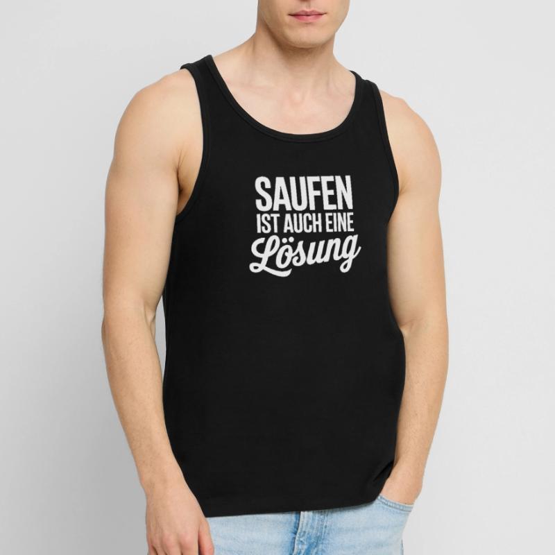 Drinking is also a solution Men's Premium Organic Tank Top