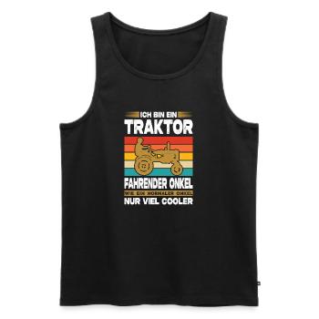 Landwirt Geschenke Landwirtschaft Traktor Bauer - Männer Premium Bio Tank Top - Schwarz - Vorne - Michal (187cm)