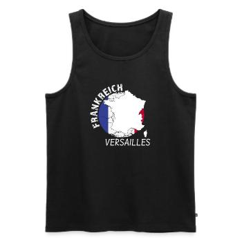Versailles - Männer Premium Bio Tank Top - Schwarz - Vorne - AI Model Male 178 light (178cm)