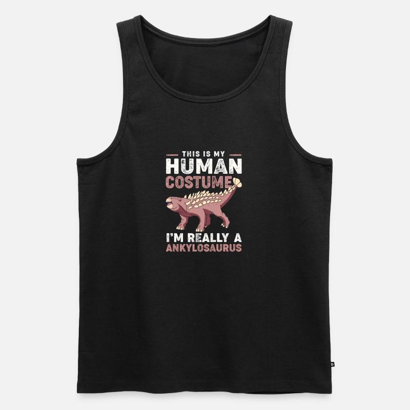 Ankylosaurus - Männer Premium Bio Tank Top - Schwarz