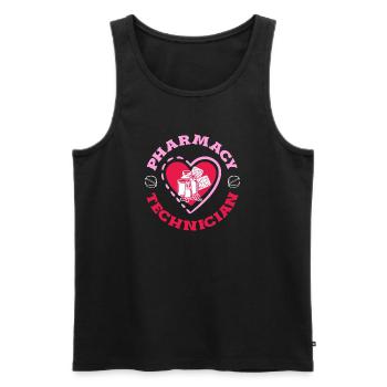 Apotheker Pharmazeutisch-technischer - Männer Premium Bio Tank Top - Schwarz - Vorne - AI Model Male 178 light (178cm)