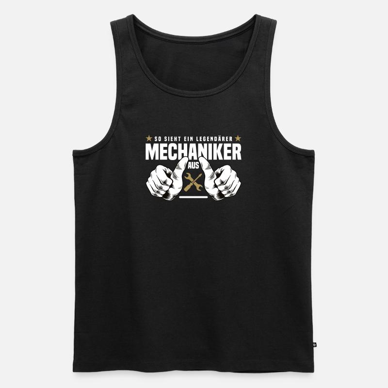 Mechaniker - Männer Premium Bio Tank Top - Schwarz