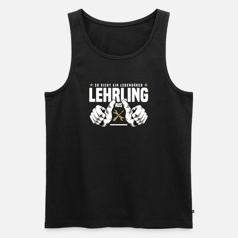 Lehrling - Männer Premium Bio Tank Top - Schwarz