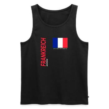 Dijon - Männer Premium Bio Tank Top - Schwarz - Vorne - Michal (187cm)