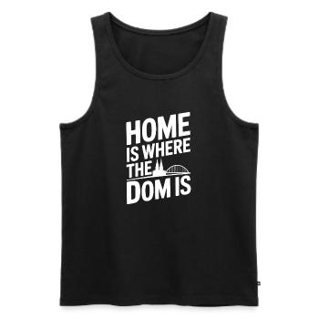 Cologne Home est là où le Dom est Cologne Carnaval Cologne - Débardeur bio Premium Homme - noir - Devant - Michal (187cm)