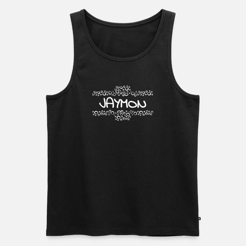 Jaymon - Männer Premium Bio Tank Top - Schwarz