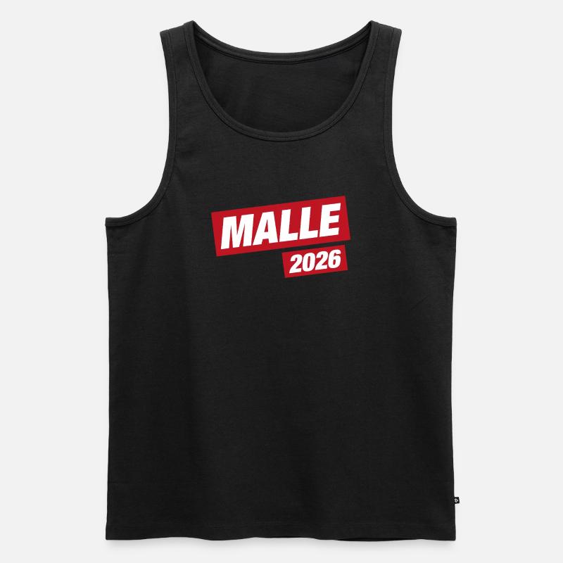 Malle 2026 - Männer Premium Bio Tank Top - Schwarz