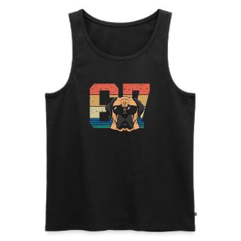 Pride Pup Sunglasses 67 Meme - Débardeur bio Premium Homme - noir - Devant - Michal (187cm)