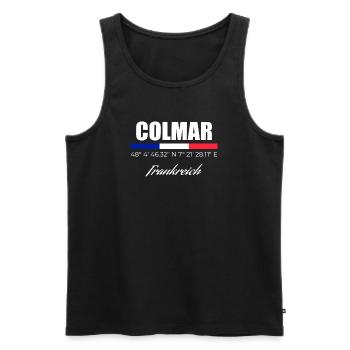 Colmar - Männer Premium Bio Tank Top - Schwarz - Vorne - AI Model Male 178 light (178cm)