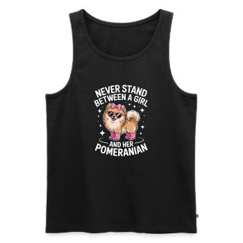 Pomeranian Sprüche Lustiges Pomeranian Geschenk - Männer Premium Bio Tank Top - Schwarz - Vorne - AI Model Male 178 light (178cm)