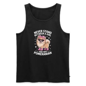 Pomeranian Sprüche Lustiges Pomeranian Geschenk - Männer Premium Bio Tank Top - Schwarz - Vorne - AI Model Male 178 light (178cm)
