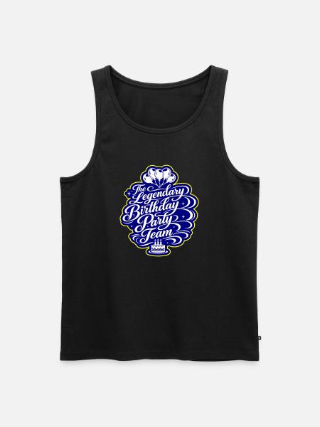 Birthday Party Team Saying - Men's Premium Organic Tank Top - black