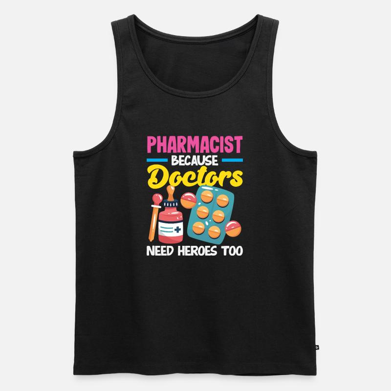 Apotheker Pharmazeutisch-technischer - Männer Premium Bio Tank Top - Schwarz