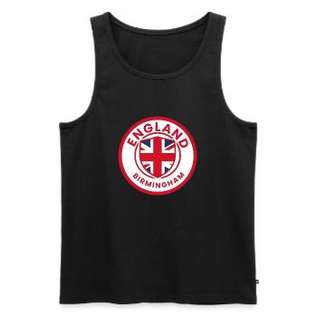 Birmingham England emblem flag - Men's Premium Organic Tank Top - black - Front - Michal (187cm)