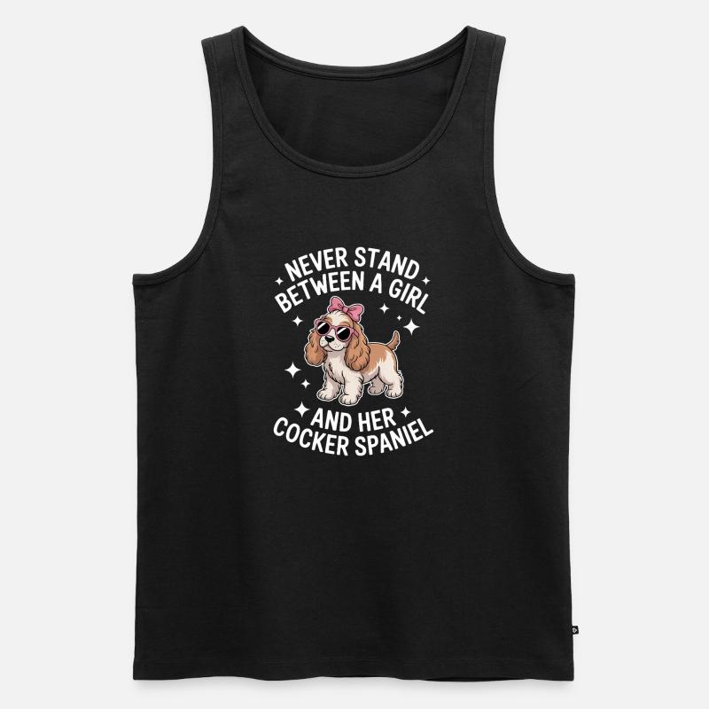 Cocker Spaniel Sprüche Cocker Spaniel Geschenk - Männer Premium Bio Tank Top - Schwarz