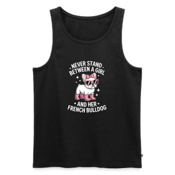 French Bulldog Sayings French Bulldog Gift - Men's Premium Organic Tank Top - black - Front - Michal (187cm)