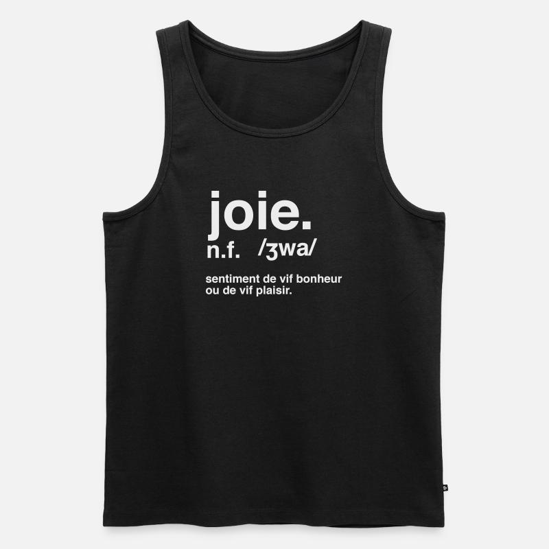 Joy Dictionary Style-Definition - Männer Premium Bio Tank Top - Schwarz