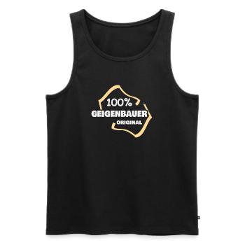 Geschenk für Geigenbauer - Männer Premium Bio Tank Top - Schwarz - Vorne - AI Model Male 178 light (178cm)