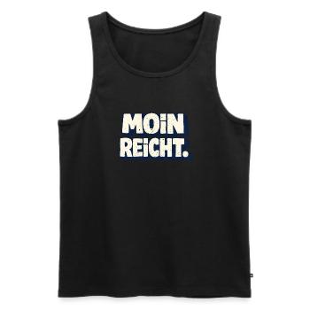 Moin suffit comme dire en allemand du Nord - Débardeur bio Premium Homme - noir - Devant - Michal (187cm)