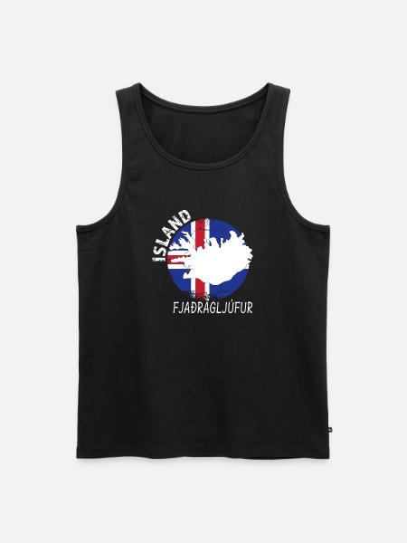 Fjaðrárgljúfur - Débardeur bio Premium Homme - noir