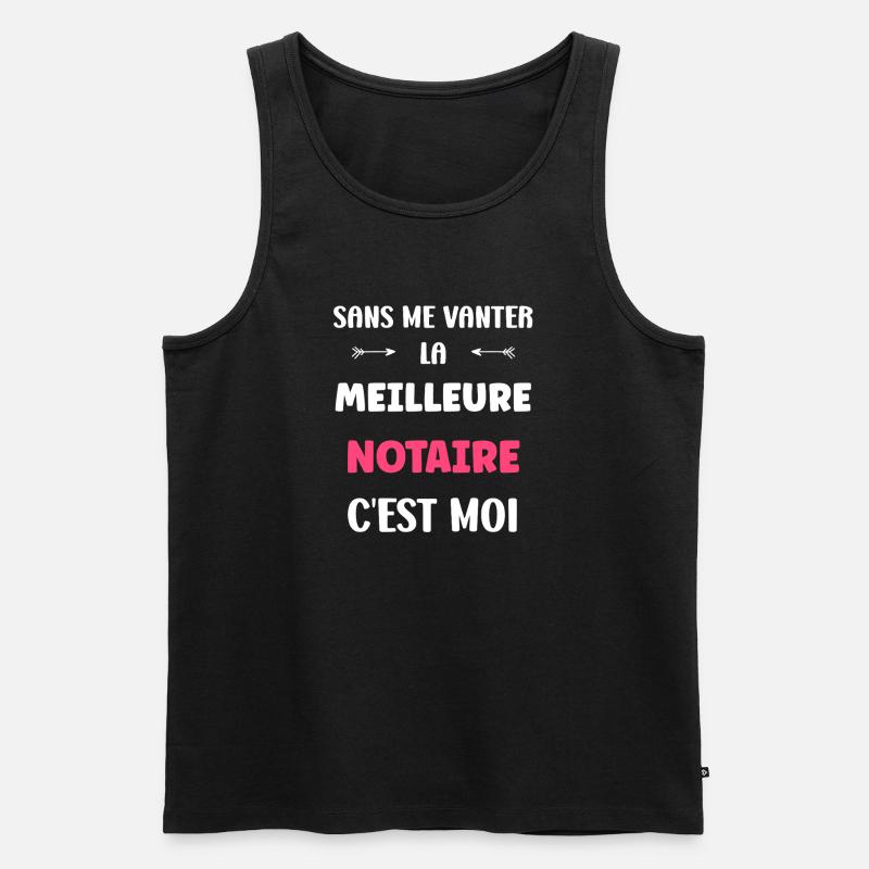 Notar - Männer Premium Bio Tank Top - Schwarz