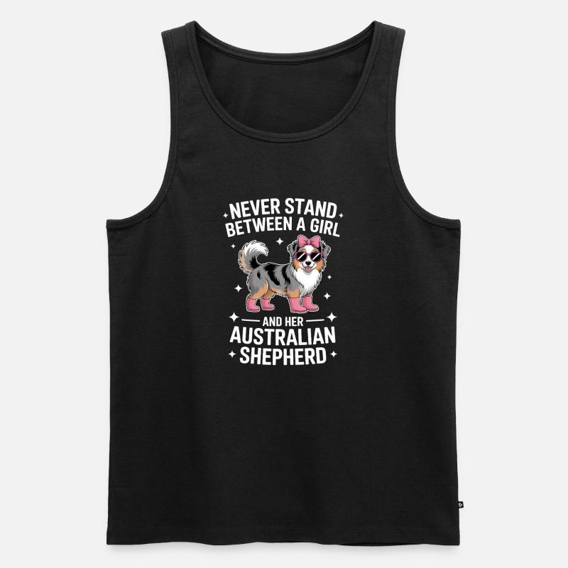Australian Shepherd Saying Shepherd Gift - Men's Premium Organic Tank Top - black