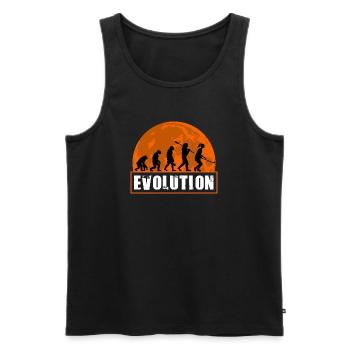 Évolution du hockey sur gazon Joueuse Hockey féminine Fille - Débardeur bio Premium Homme - noir - Devant - Michal (187cm)