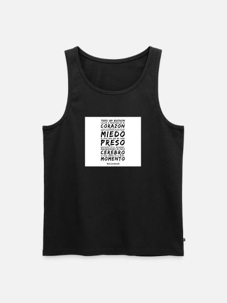 Heart and Fear in Verse - Men's Premium Organic Tank Top - black