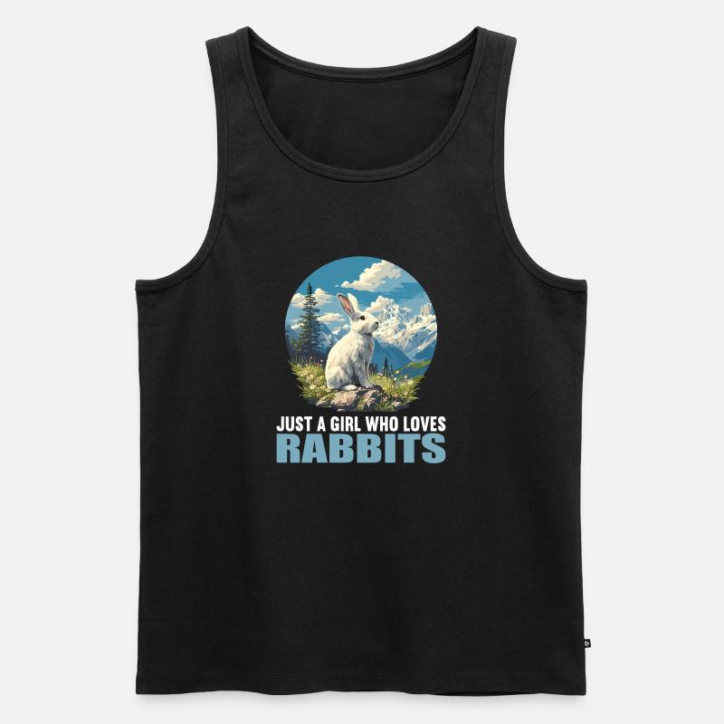 Hasen Hase - Männer Premium Bio Tank Top - Schwarz