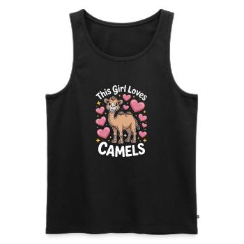 Kamele Spruch Lustiges Kamele Geschenk - Männer Premium Bio Tank Top - Schwarz - Vorne - Michal (187cm)