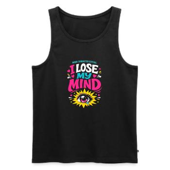 Anime-fangirl Schreit Anime-reaktion - Männer Premium Bio Tank Top - Schwarz - Vorne - AI Model Male 178 light (178cm)