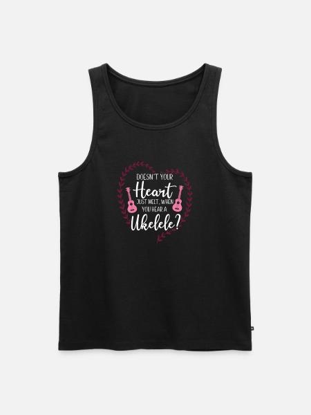Hawaiian Ukulele Uke Doesn't Your - Men's Premium Organic Tank Top - black