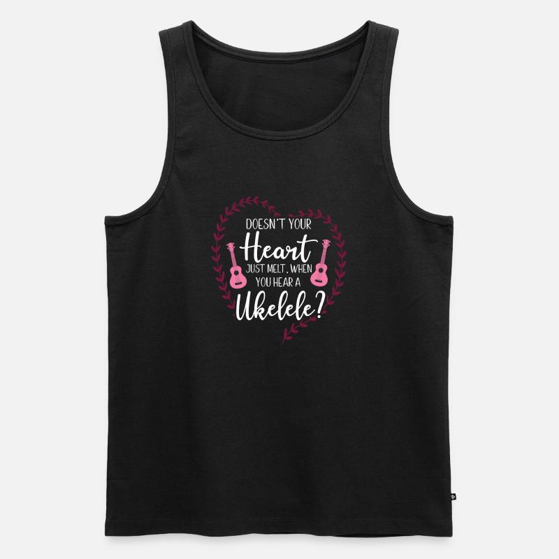 Hawaiian Ukulele Uke Doesn't Your - Männer Premium Bio Tank Top - Schwarz