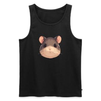 Rat Rat - Débardeur bio Premium Homme - noir - Devant - Michal (187cm)
