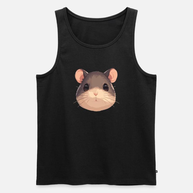 Ratten Ratte - Männer Premium Bio Tank Top - Schwarz