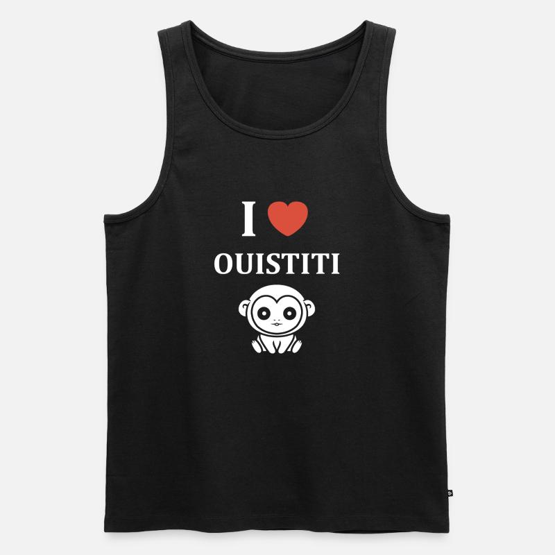 Marmoset - Männer Premium Bio Tank Top - Schwarz