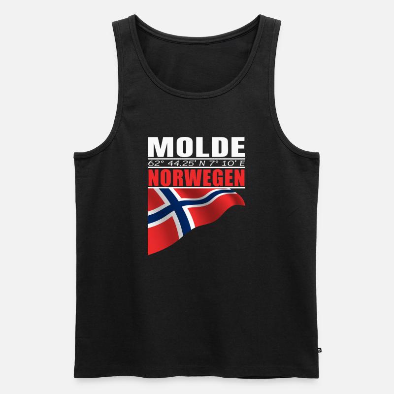 Molde - Männer Premium Bio Tank Top - Schwarz