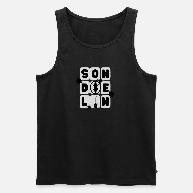 Sondeln Schatzsuche - Männer Premium Bio Tank Top - Schwarz
