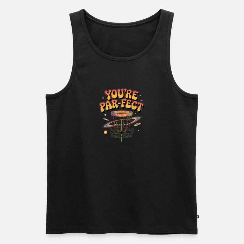 Du bist Perfekter – lustiges Disc-Golf-Meme - Männer Premium Bio Tank Top - Schwarz