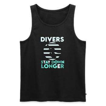 Tauchen Taucher Schnorcheln Sporttaucher - Männer Premium Bio Tank Top - Schwarz - Vorne - Michal (187cm)
