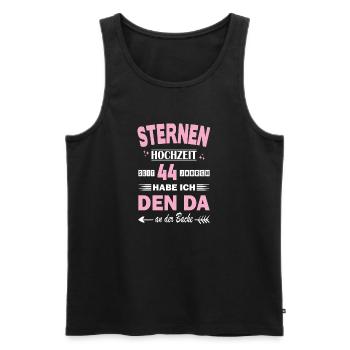 44 Years Relationship Anniversary Wedding Anniversary - Men's Premium Organic Tank Top - black - Front - Michal (187cm)
