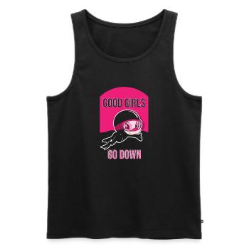 Diving Diver Snorkeling Recreational Diver - Men's Premium Organic Tank Top - black - Front - AI Model Male 178 light (178cm)