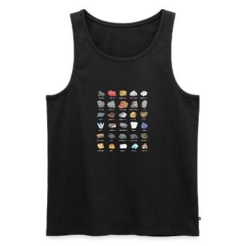 Geologe Geologin Geologie Gestein Steine Sammler - Männer Premium Bio Tank Top - Schwarz - Vorne - AI Model Male 178 light (178cm)