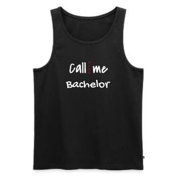 Bachelor 2026 Graduation Graduation - Men's Premium Organic Tank Top - black - Front - AI Model Male 178 light (178cm)