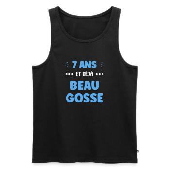 7 Ans Déjà Beau Gosse - Débardeur bio Premium Homme - noir - Devant - Michal (187cm)
