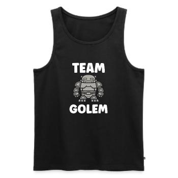 Team golem - Men's Premium Organic Tank Top - black - Front - AI Model Male 178 light (178cm)
