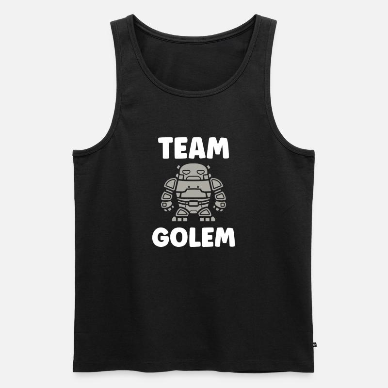 Team Golem - Männer Premium Bio Tank Top - Schwarz