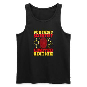 Forensic Science Major Limited Edition Forensics - Men's Premium Organic Tank Top - black - Front - Michal (187cm)